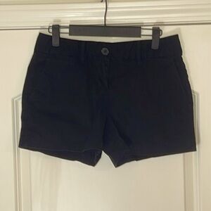 Ann Taylor Loft The Riviera Shorts Black 100% Cotton Size 0